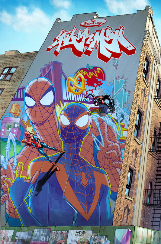 SPECTACULAR SPIDER-MEN #1 OFFICIAL RAMOS/TRINITY EXCLUSIVE GRAFFITI EDITION