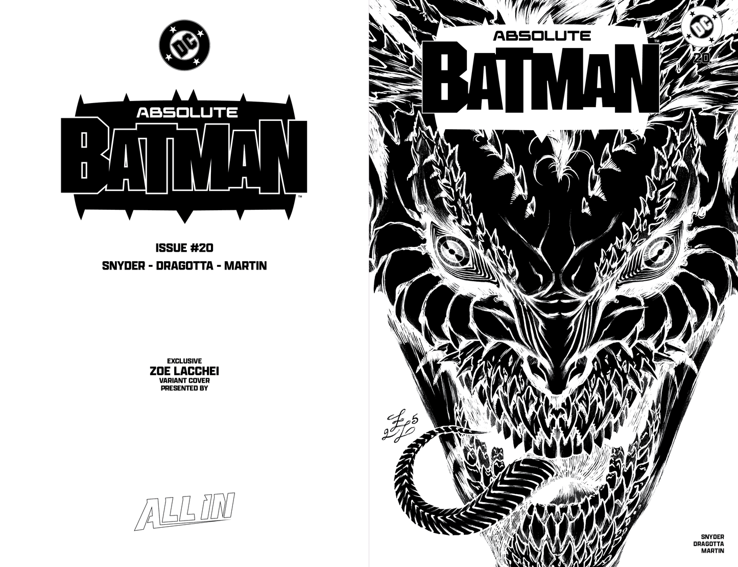 Absolute Batman #20 Trinity Exclusive SIGNED by Zoe Lacchei CGC SS