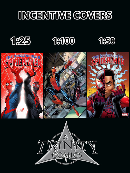 Spider-Men #1 Incentive Covers (1:25, 1:50, 1:100)