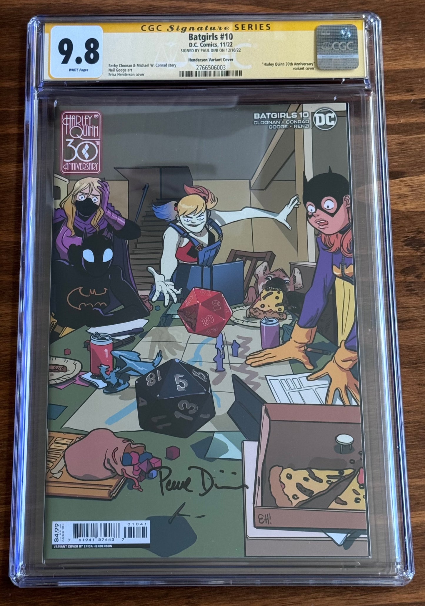 Harley Quinn 30th Anniversary Books- Paul Dini SIGNED CGC SS