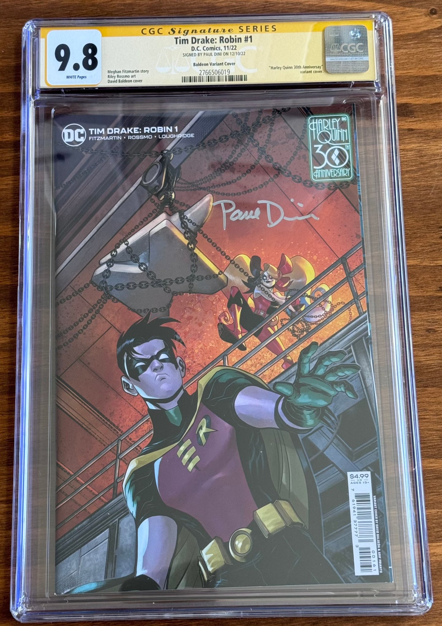 Harley Quinn 30th Anniversary Books- Paul Dini SIGNED CGC SS