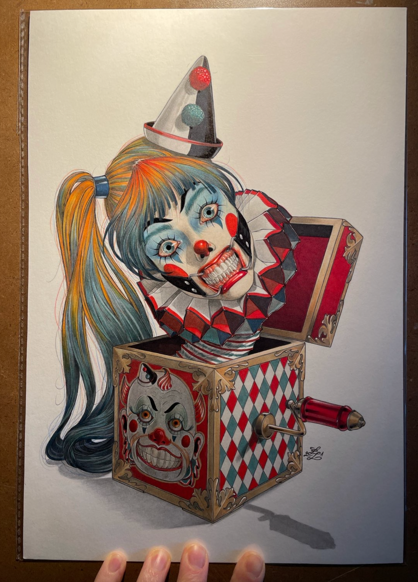 HAHA #3 ORIGINAL ART BY ZOE LACCHEI
