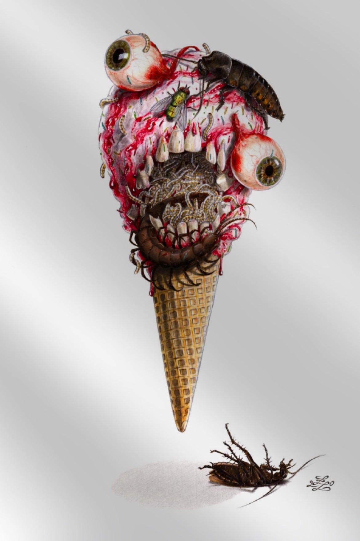 ICE CREAM MAN #23 TRINITY COMICS VIRGIN METAL EXCLUSIVE BY ZOE LACCHEI