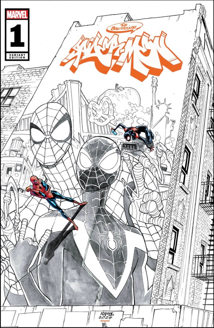 Spectacular Spider-Men #1 Trinity Ramos SDCC Color Splash Graffiti Edition Exclusive