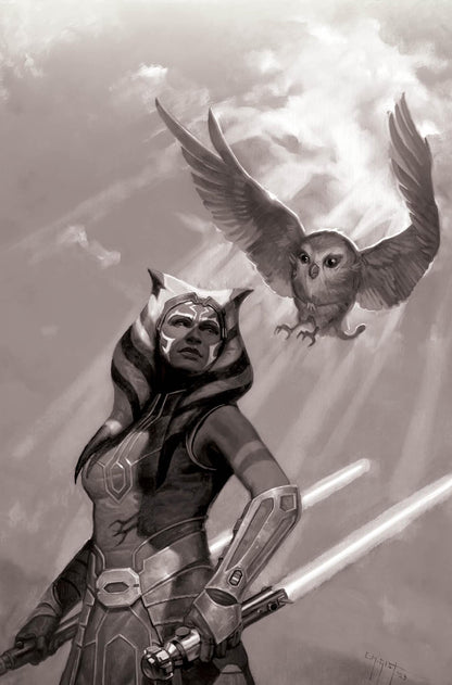 Doctor Aphra #36 Clone Wars 15th Anniversary TRINITY EXCLUSIVE  B&W Virgin Variant by E.M Gist