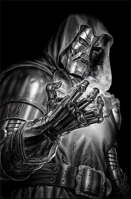 Avengers Assemble #2 Trinity DOOM GRAYSCALE NYCC Exclusive by Lee Bermejo