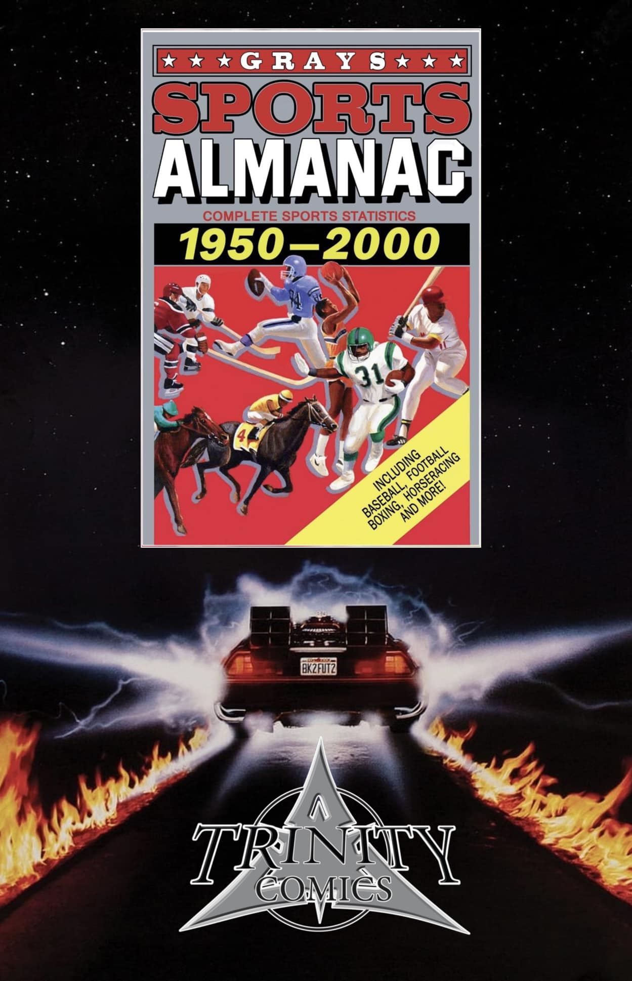 Back to the Future Sports Almanac Trinity Comics Michael J Fox Foil Signing Exclusive