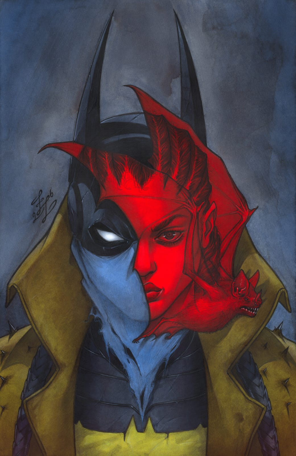Absolute Batman #24 Original Cover Art by Zoe Lacchei