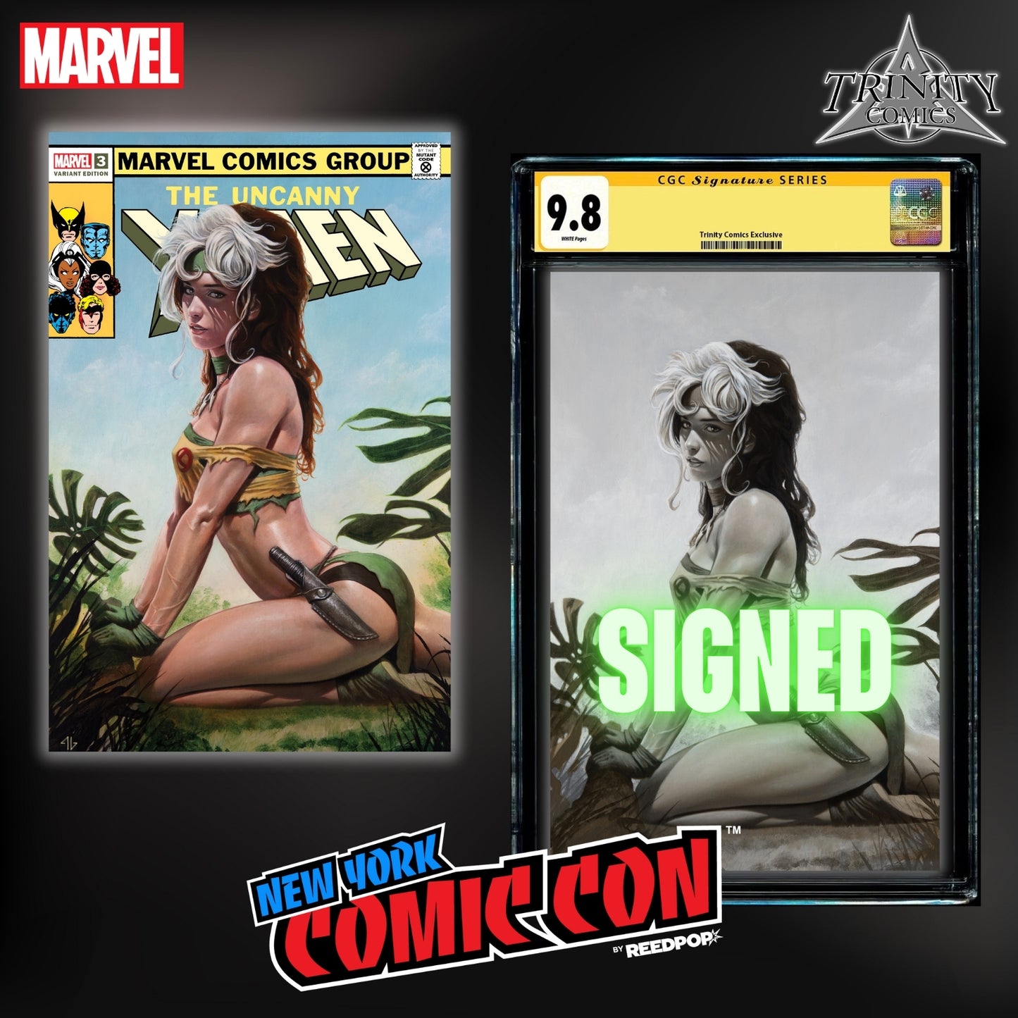 Uncanny X-Men #3 NYCC Exclusive Savage Rogue Set of 2 by Adi Granov