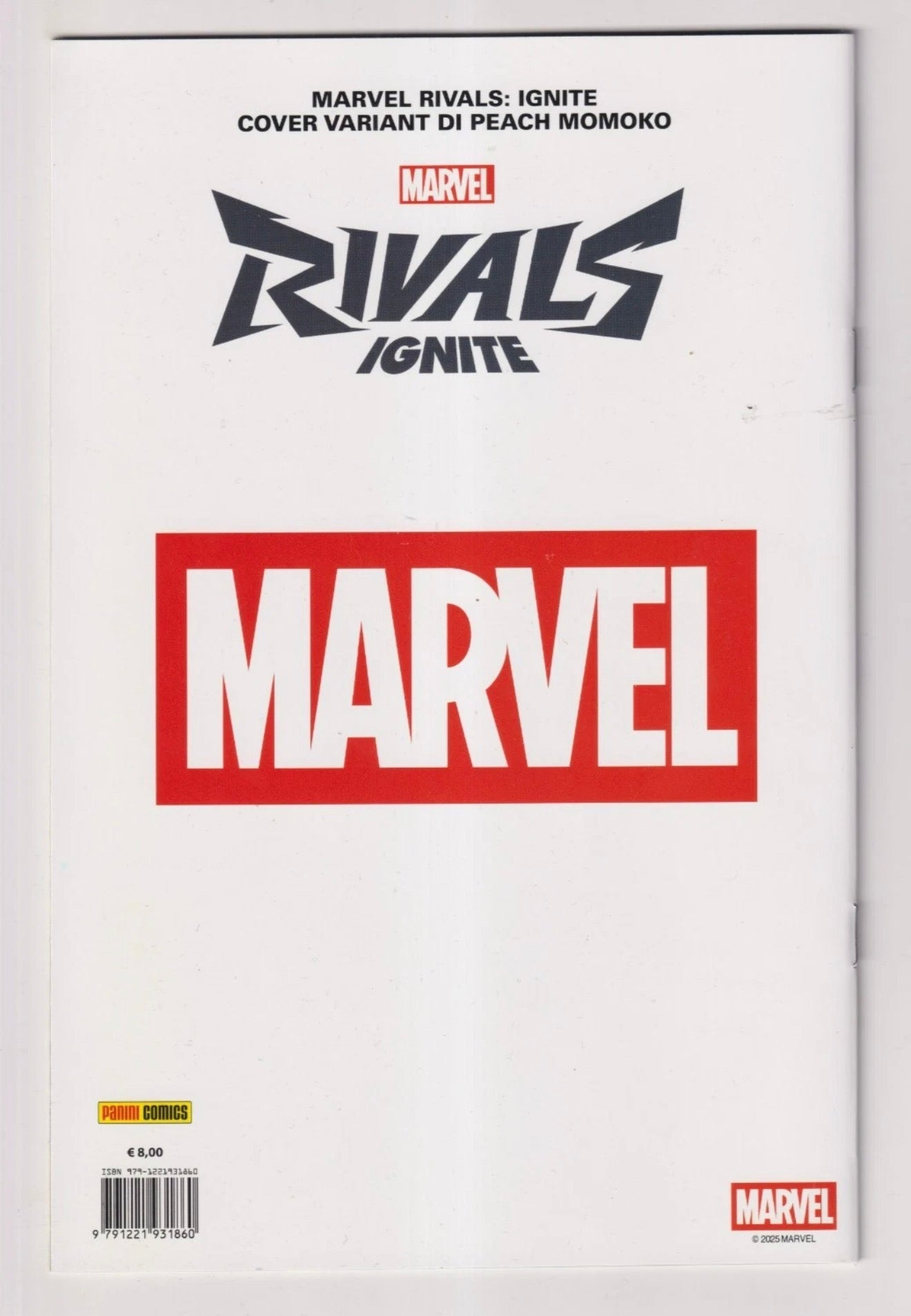 Marvel Rivals Ignite #1 Virgin Panini Italy Exclusive by Peach Momoko