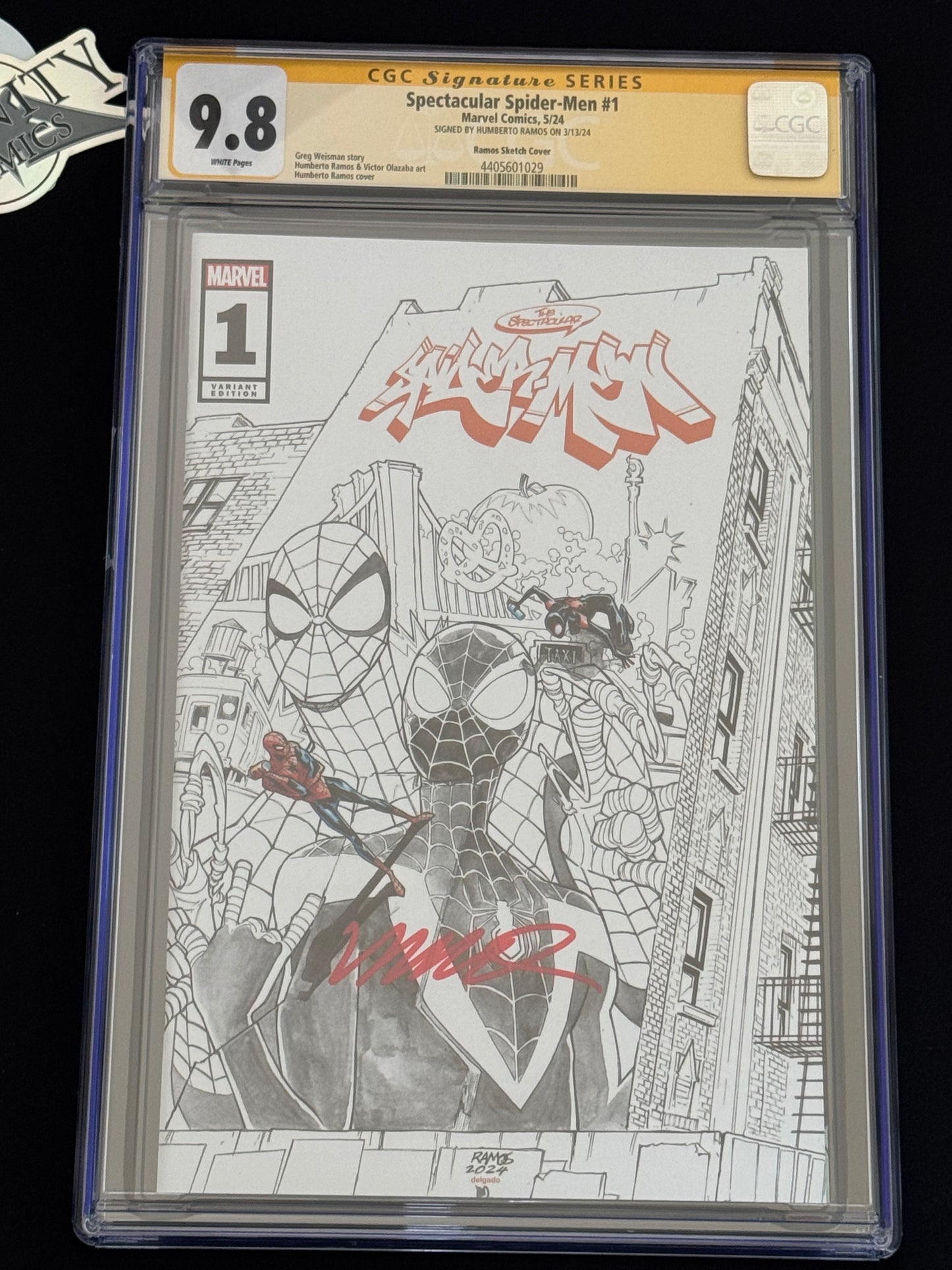 Spectacular Spider-Men #1 Trinity Ramos SDCC Color Splash Graffiti Edition Exclusive