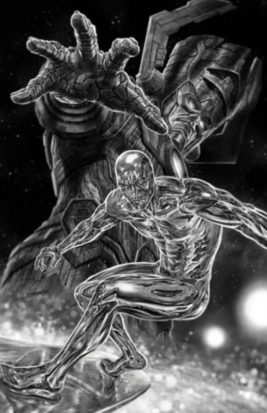 The Fantastic Four #1 Trinity SDCC Grayscale Lee Bermejo