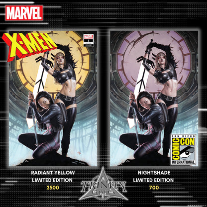 X-Men #1 Trinity SDCC 2024 Exclusive Radiant Yellow/Nightshade Set of 2 by Adi Granov