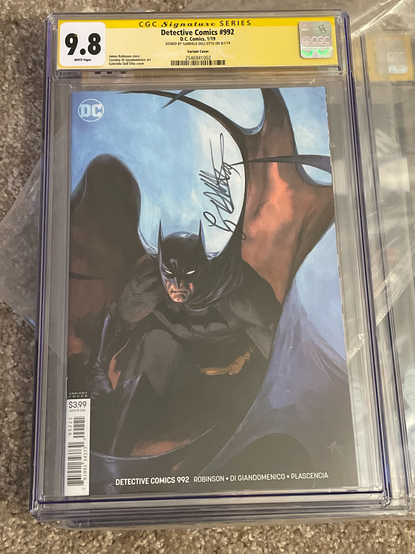 Detective Comics #992 CGC SS 9.8 Signed by Gabriele Dell'Otto
