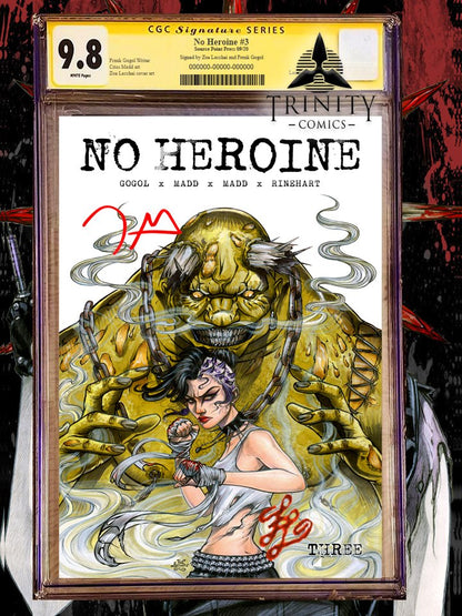 No Heroine #3 Trinity Comics Exclusive Zoe Lacchei Cover Pre-Sale