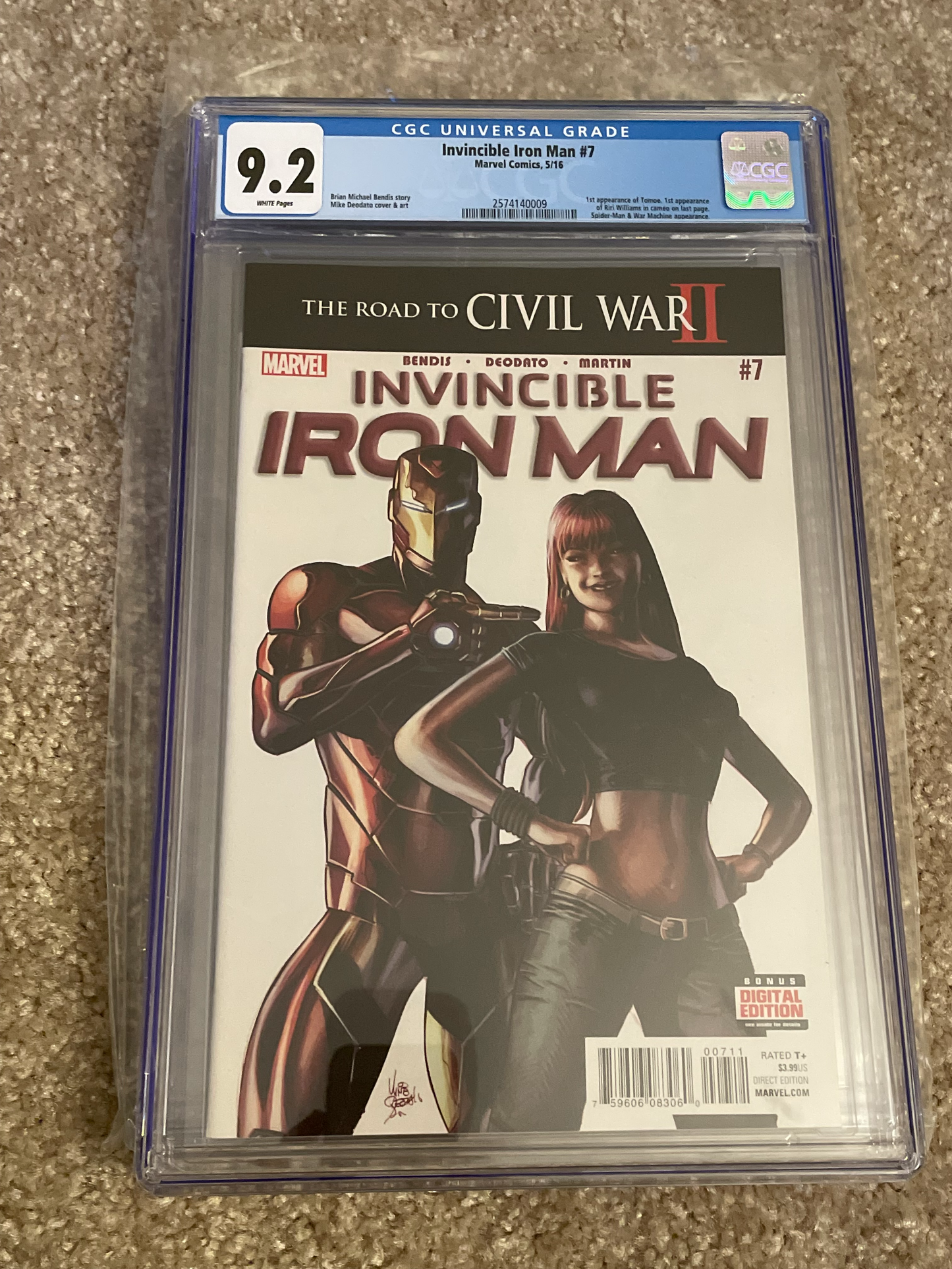 Invincible Iron Man #7 CGC 9.2