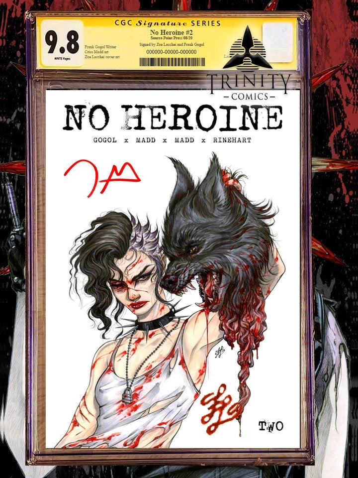 No Heroine #2 Trinity Comics Zoe Lacchei Cover